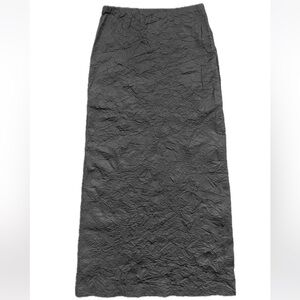 Nicole Miller Classic High-Waist Dark Grey Maxi Skirt. Size M